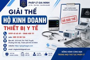 Giải thể hộ kinh doanh thiết bị y tế