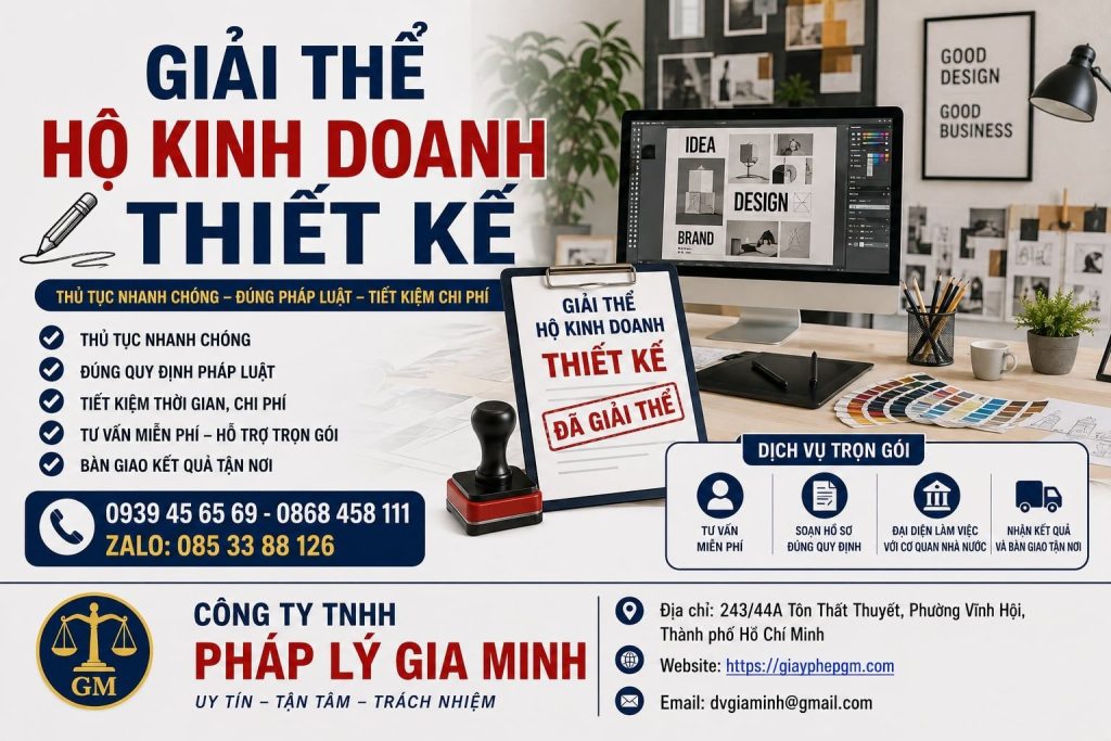 Giải thể hộ kinh doanh thiết kế