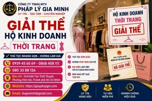 Giải thể hộ kinh doanh thời trang