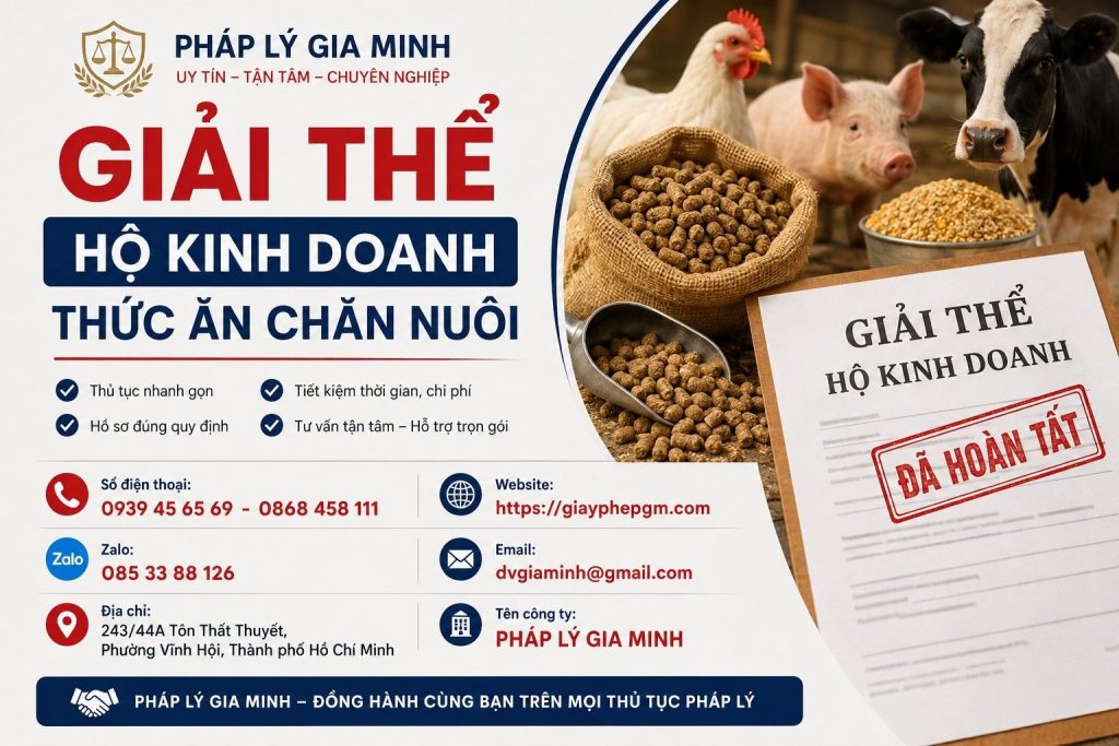 Giải thể hộ kinh doanh thức ăn chăn nuôi