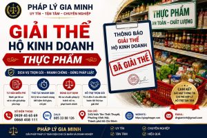 Giải thể hộ kinh doanh thực phẩm