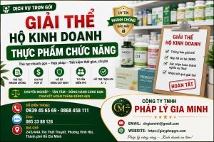 Giải thể hộ kinh doanh thực phẩm chức năng