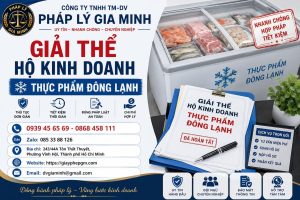 Giải thể hộ kinh doanh thực phẩm đông lạnh