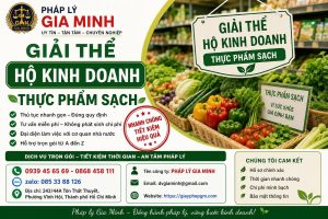 Giải thể hộ kinh doanh thực phẩm sạch