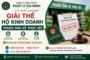 Giải thể hộ kinh doanh thuốc bảo vệ thực vật