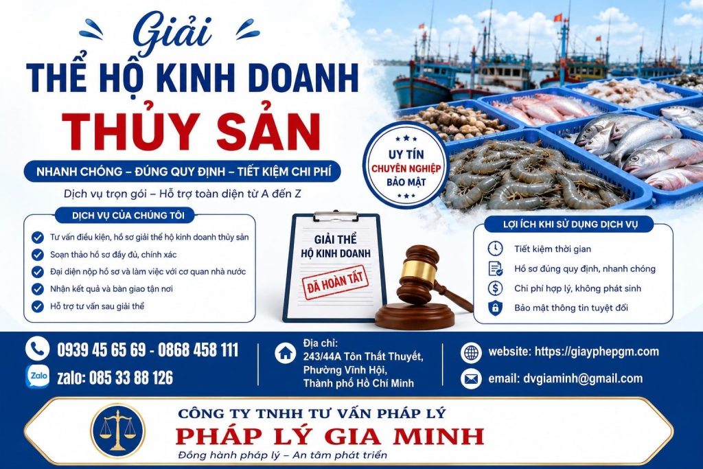 Giải thể hộ kinh doanh thủy sản