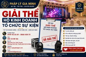 Giải thể hộ kinh doanh tổ chức sự kiện
