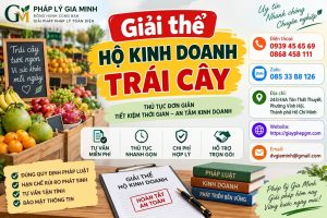 Giải thể hộ kinh doanh trái cây