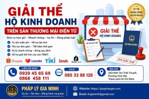 Giải thể hộ kinh doanh trên sàn thương mại điện tử