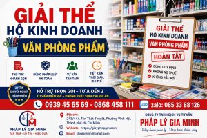 Giải thể hộ kinh doanh văn phòng phẩm
