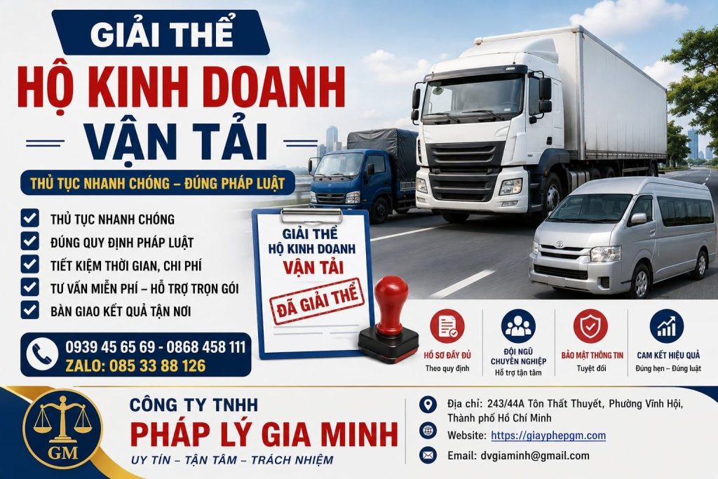Giải thể hộ kinh doanh vận tải