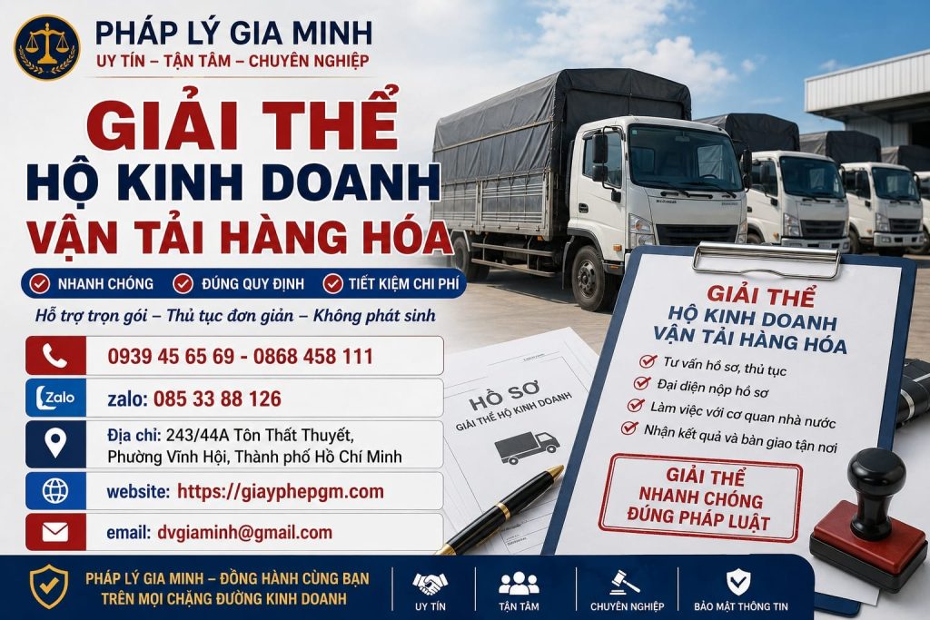 Giải thể hộ kinh doanh vận tải hàng hóa
