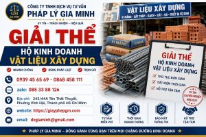 Giải thể hộ kinh doanh vật liệu xây dựng