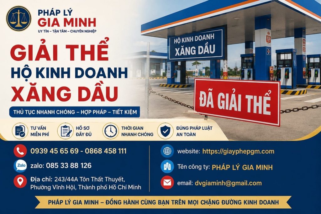 Giải thể hộ kinh doanh xăng dầu