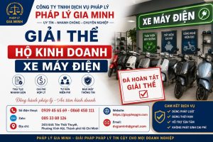 Giải thể hộ kinh doanh xe máy điện