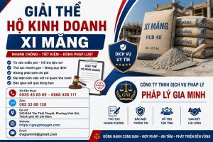 Giải thể hộ kinh doanh xi măng