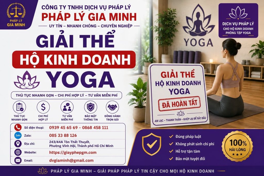 Giải thể hộ kinh doanh yoga