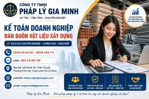 Kế toán doanh nghiệp bán buôn vật liệu xây dựng