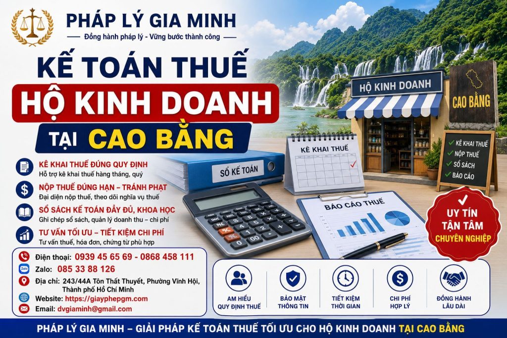 Kế toán thuế hộ kinh doanh tại Cao Bằng