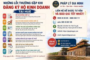 Những lỗi thường gặp khi đăng ký hộ kinh doanh tại Huế