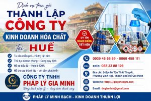 Thành lập công ty kinh doanh hóa chất tại Huế