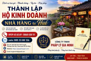 Thành lập hộ kinh doanh nhà hàng tại Huế