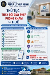 Thủ tục thay đổi giấy phép phòng khám tại Huế