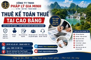 Thuê kế toán thuế tại Cao Bằng