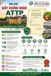 Xin cấp giấy chứng nhận ATTP tại Huế