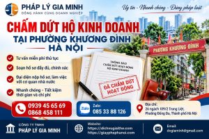 Chấm dứt hộ kinh doanh tại phường Khương Đình Hà Nội