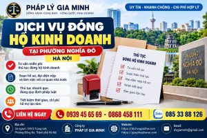 Dịch vụ đóng hộ kinh doanh tại phường Nghĩa Đô Hà Nội
