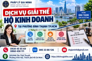 Dịch vụ giải thể hộ kinh doanh tại phường Bình Thạnh TP.HCM